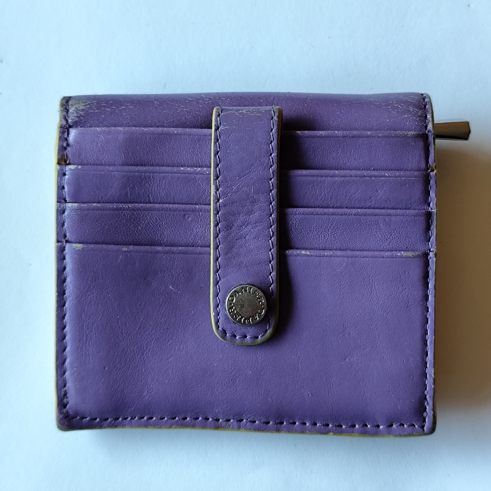 Danier Purple Leather Card Holder